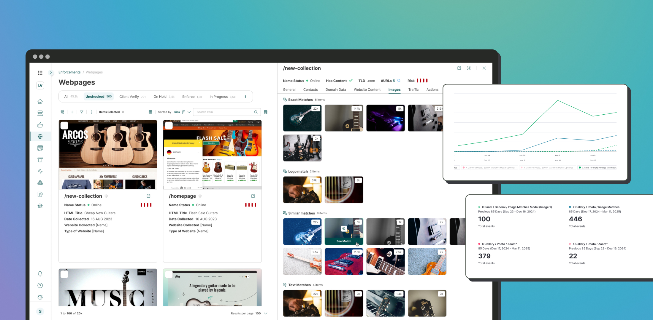 Image Match Modal Interface